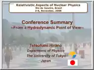 Tetsufumi Hirano - Conference Summary, from a Hydrodynamic Point of View