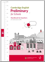 Cambridge English Preliminary for Schools, Handbook for teachers for exams from 2016