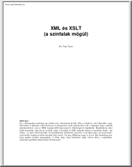 Nagy Tamás - XML és XSLT a színfalak mögül