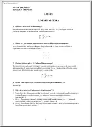 Matematika-szigorlat elméleti kérdések