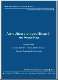 Mónica Bendini - Agricultura y proyectificación en Argentina