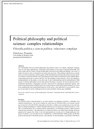 Gianfranco Pasquino - Political Philosophy and Political Science, Complex Relationships