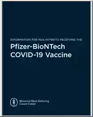 Information for MSK Patients Receiving the Pfizer BionTech COVID19 Vaccine