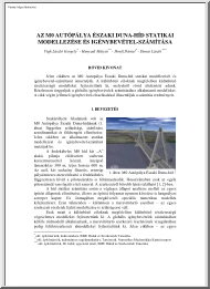 Az M0 autópálya Északi Duna-híd statikai modellezése és igénybevétel-számítása