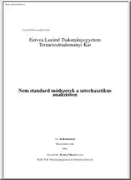Balk Richárd - Nem standard módszerek a sztochasztikus analízisben