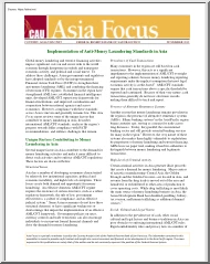 Implementation of Anti-Money Laundering Standards in Asia