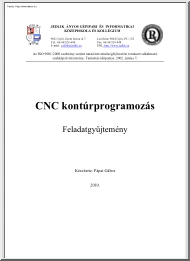 Pápai Gábor - CNC kontúrprogramozás feladatgyűjtemény