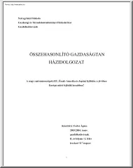 Fodor Ágnes - A nagy centrumországok (EU, Észak-Amerika és Japán) fejlődése a jövőben, Európa miért fejlődik lassabban?
