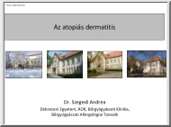 Dr. Szegedi Andrea - Az atopiás dermatitis