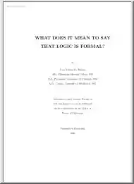 John Gordon MacFarlane - What does it