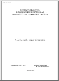 Nyitrai Renáta - A ka, ke képző a magyar helynevekben