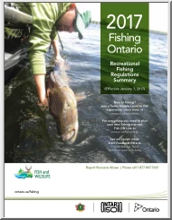Fishing Ontario, Recreational Fishing Regulations Summary