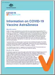 Information on COVID-19 Vaccine AstraZeneca