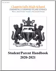 Chagrin Falls High School, Student Parent Handbook