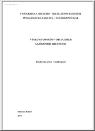 Misurák Róbert - Sajógömör helynevei