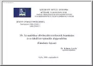 Dr. Kálmán László - Az analitikus előrebecslési módszerek bemutatása és az úthálózat-optimálás alapgondolata