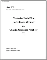 Manual of Ohio EPA Surveillance Methods and Quality Assurance Practices