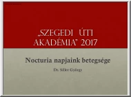 Dr. Siller György - Nocturia napjaink