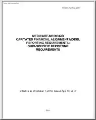 Medicare Medicaid Capitated Financial Alignment Model Reporting Requirements, Ohio Specific Reporting Requirements