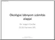 Dr. Szigeti Cecília - Ökológiai lábnyom számítás alapjai
