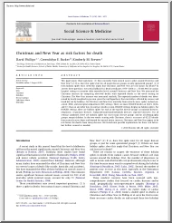 Phillips-Barker-Brewer - Christmas and New Year as Risk Factors for Death