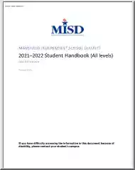 Mansfield Independent School District, Student Handbook