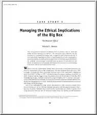 Edward C. Brewer - Managing the Ethical