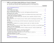 Honda Accord Sedan 1995, owners manual