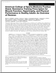 American College of Sports Medicine