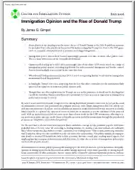 James G. Gimpel - Immigration Opinion and the Rise of Donald Trump