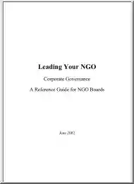 Leading Your NGO, A Reference Guide for NGO Boards