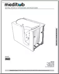 Meditub, Installation and Operating Instructions, Model 3660