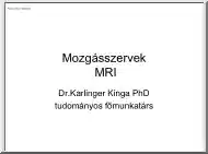 Dr. Karlinger Kinga - Mozgásszervek, MRI