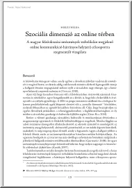 Misley Helga - Szociális dimenzió az online térben, A magyar felsőoktatási intézmények weboldalán megjelenő online kommunikáció hátrányos helyzetű célcsoportra szegmentált vizsgálata