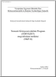 Farkas Gábor - Nemzeti Környezetvédelmi Program megvalósítási területei (NKP-II)