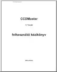 CCDMaster felhasználói kézikönyv