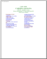Carmina Burana dalszöveg