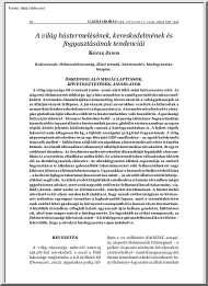 Kozák János - A világ hústermelésének, kereskedelmének és fogyasztásának tendenciái