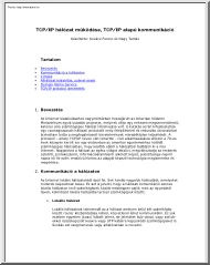 Kovács-Nagy - TCP/IP hálózat működése, TCP/IP alapú kommunikáció