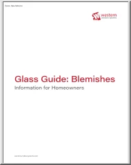Glass Guide, Blemishes, Information for Homeowners