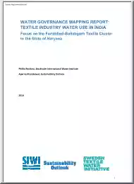 Restiani-Khandelwal - Water Governance Mapping Report, Textile Industry Water Use in India