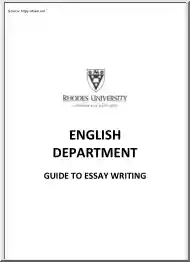 Guide to Essay Writing