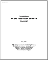 Guidelines on the Destruction of Halon in Japan