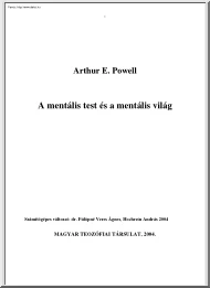 Arthur E. Powell - A mentális test és a mentális világ