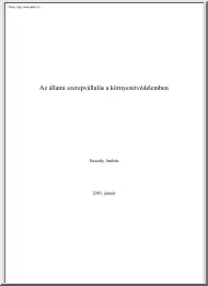 Naszály András - Az állami szerepvállalás a környezetvédelemben