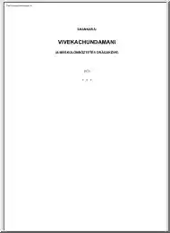 Shankara - Vivekachundamani, a megkülönböztetés drágaköve