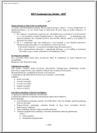 HFF Gazdasági jog tételek, 2007