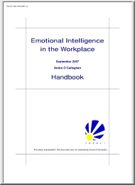 Andre O Callaghan - Emotional intelligence in the workplace, Handbook