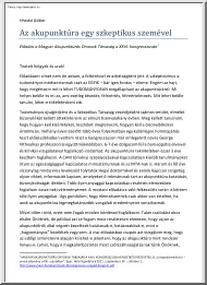 Hraskó Gábor - Az akupunktúra egy