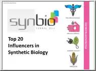 Top 20 Influencers in Synthetic Biology